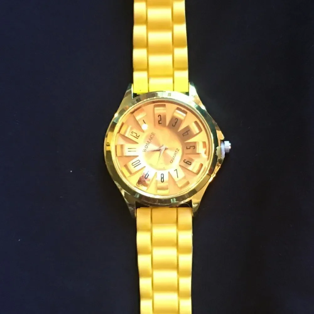 Yellow Rubber Watch!!
